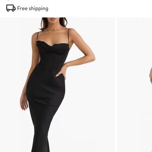 Black house of cb corset dress size large